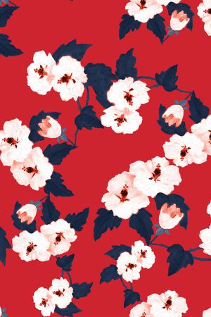 康乃馨印花华亿平台图片