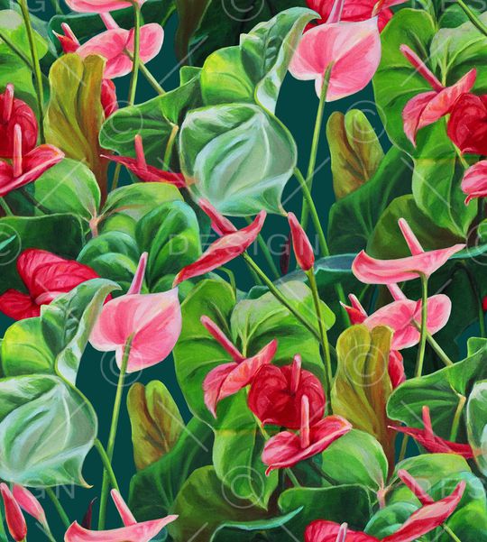 花卉印花华亿平台图片