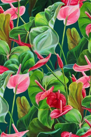 花卉印花华亿平台图片