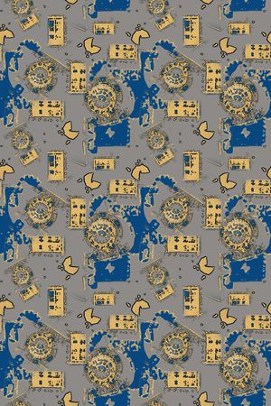 男装休闲花卉印花华亿平台图片