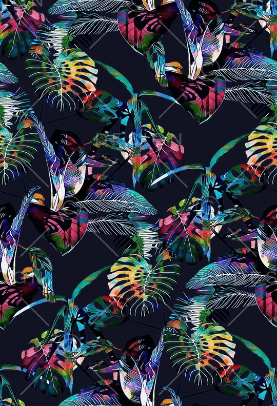 热带华亿平台印花华亿平台图片