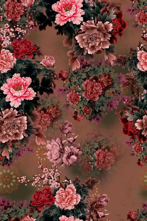 连衣裙印花华亿平台图片