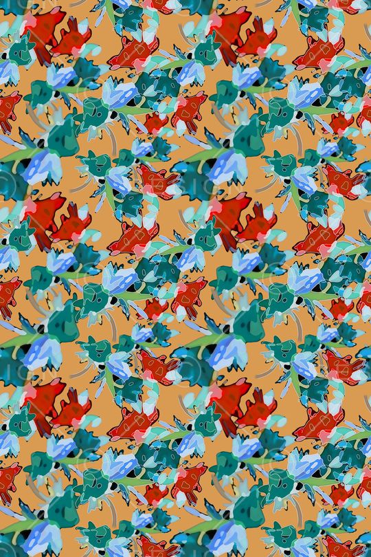 天堂花园印花华亿平台图片