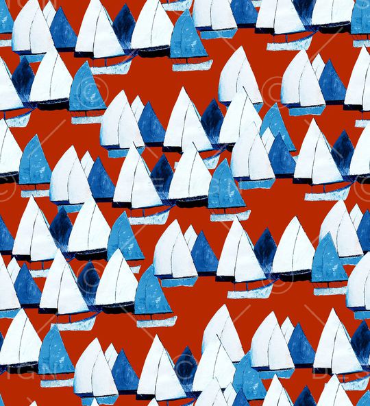 帆船印花华亿平台图片