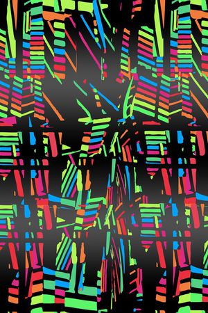 几何花卉印花华亿平台图片