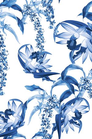 兰花印花华亿平台图片