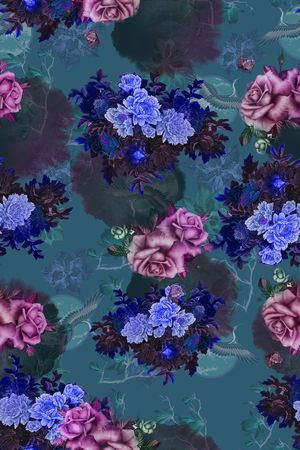 复古印花华亿平台图片