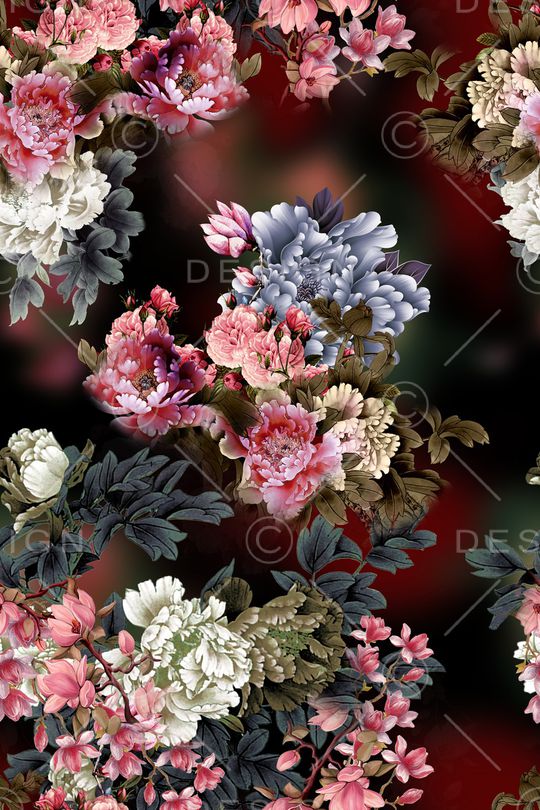 复古印花华亿平台图片