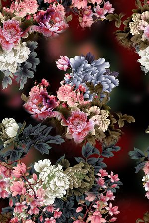 复古印花华亿平台图片