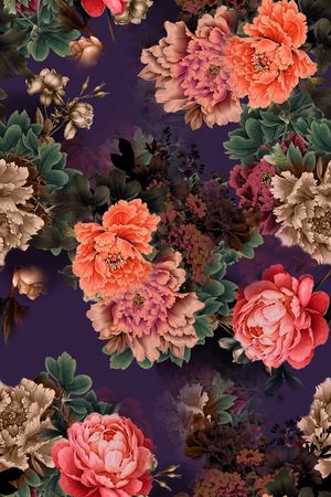 复古印花华亿平台图片