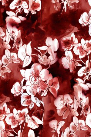 兰花印花华亿平台图片