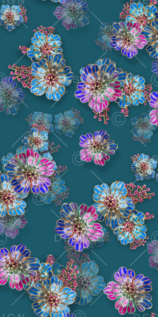 真丝印花华亿平台图片