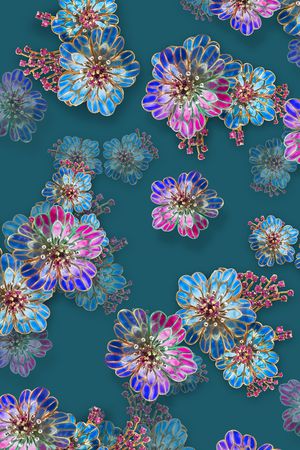 真丝印花华亿平台图片