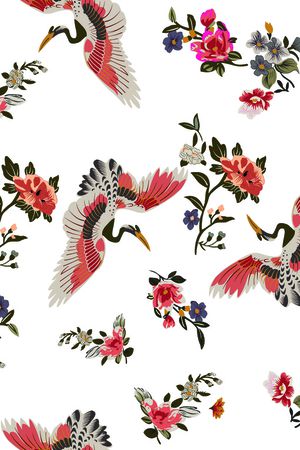 手绘花卉印花华亿平台图片