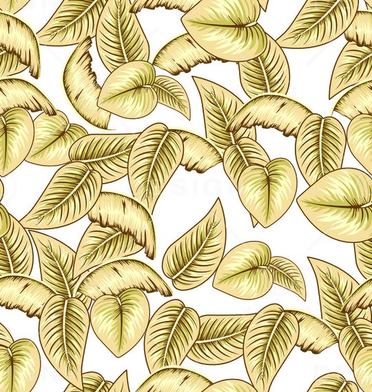 绿植树叶印花华亿平台图片