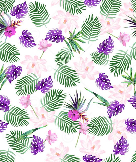 绿植树叶印花华亿平台图片