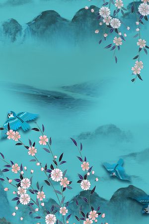 中国风印花华亿平台图片