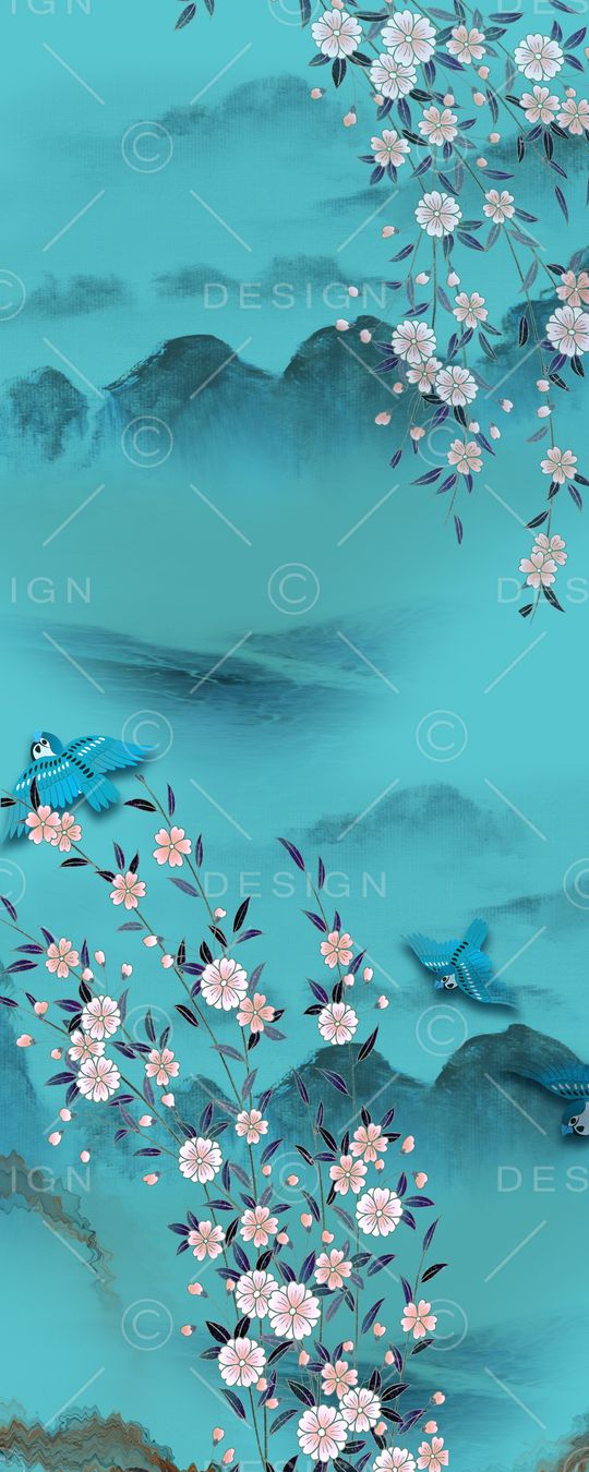 中国风印花华亿平台图片