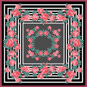 scarf print印花华亿平台图片