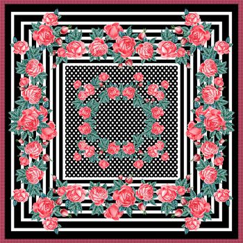 scarf print印花华亿平台图片