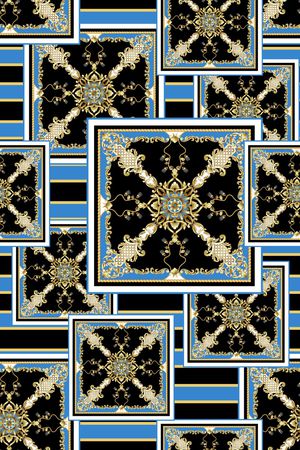 宫廷风印花华亿平台图片