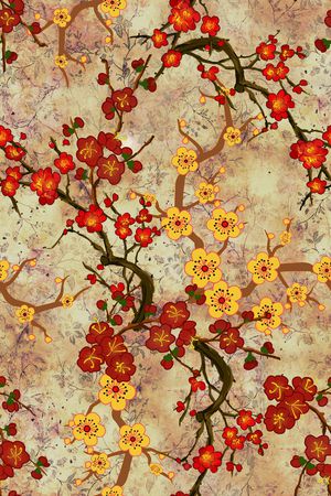 梅花印花华亿平台图片