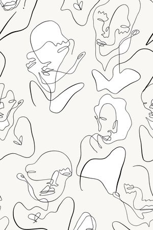 线条花卉印花华亿平台图片