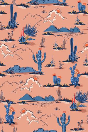 风景景观印花华亿平台图片