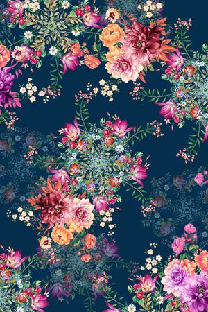 绿植树叶印花华亿平台图片