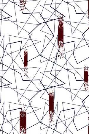 抽象男装印花华亿平台图片