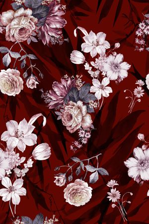 复古印花华亿平台图片