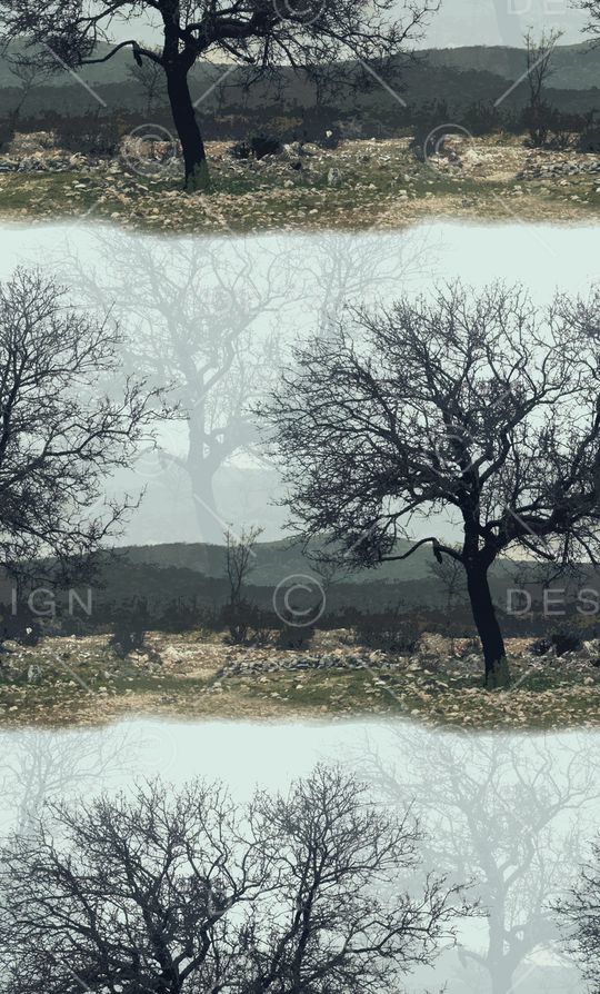 风景景观印花华亿平台图片