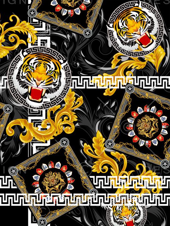 复古印花华亿平台图片