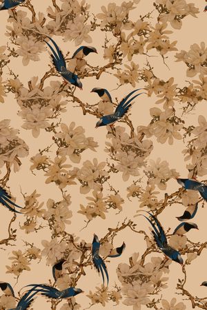 绿植树叶印花华亿平台图片