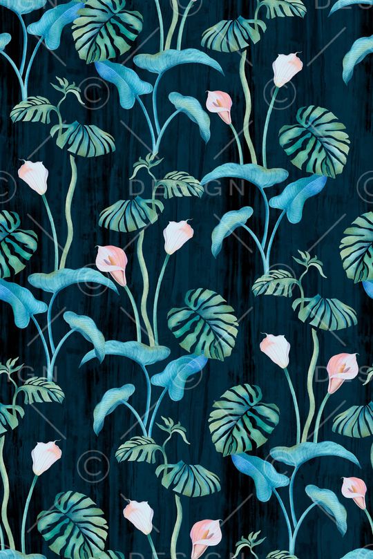 绿植树叶印花华亿平台图片