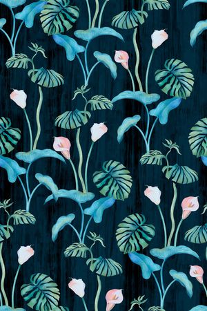 绿植树叶印花华亿平台图片