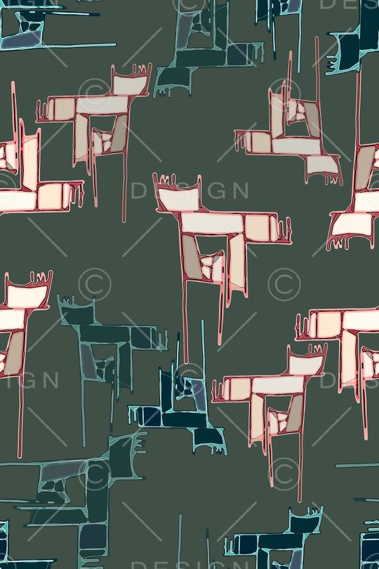 几何印花华亿平台图片