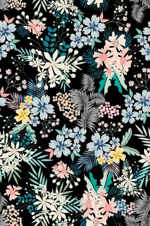 小碎花印花华亿平台图片