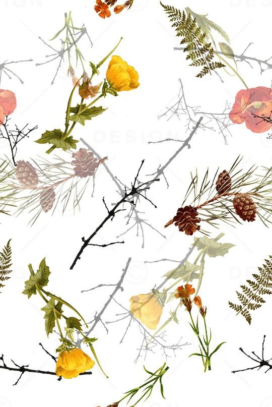 绿植树叶印花华亿平台图片