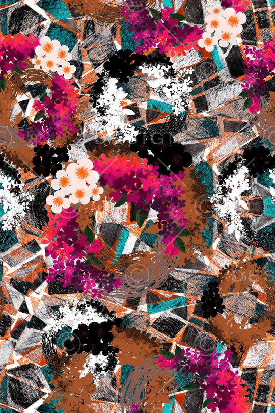 几何印花华亿平台图片