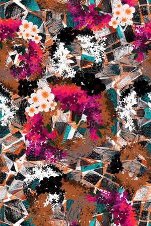 几何印花华亿平台图片