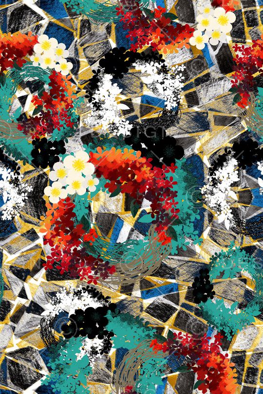 几何印花华亿平台图片