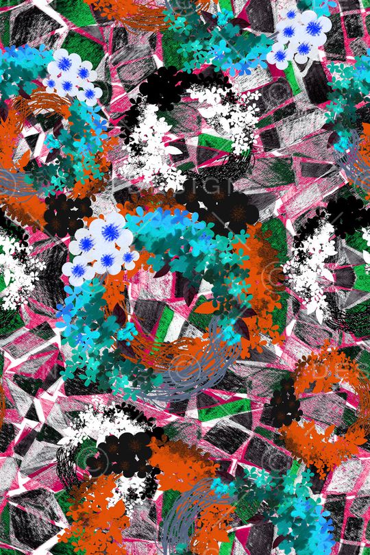 几何印花华亿平台图片