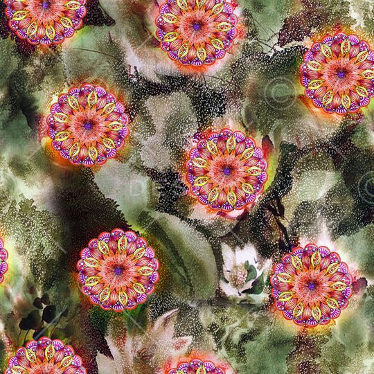 花卉印花华亿平台图片