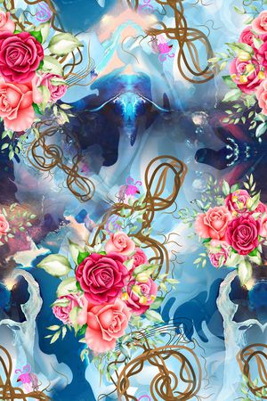 大牌风印花华亿平台图片