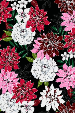 复古印花华亿平台图片