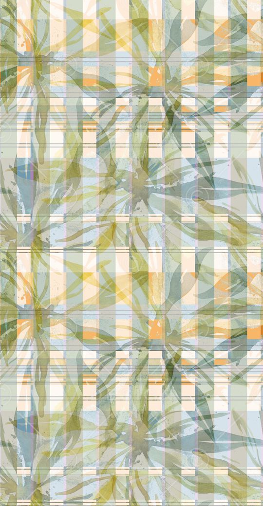 清爽底花卉印花华亿平台图片