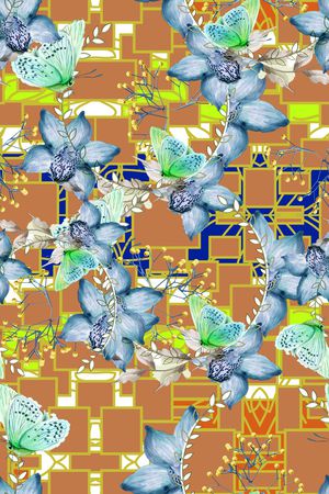 几何印花华亿平台图片