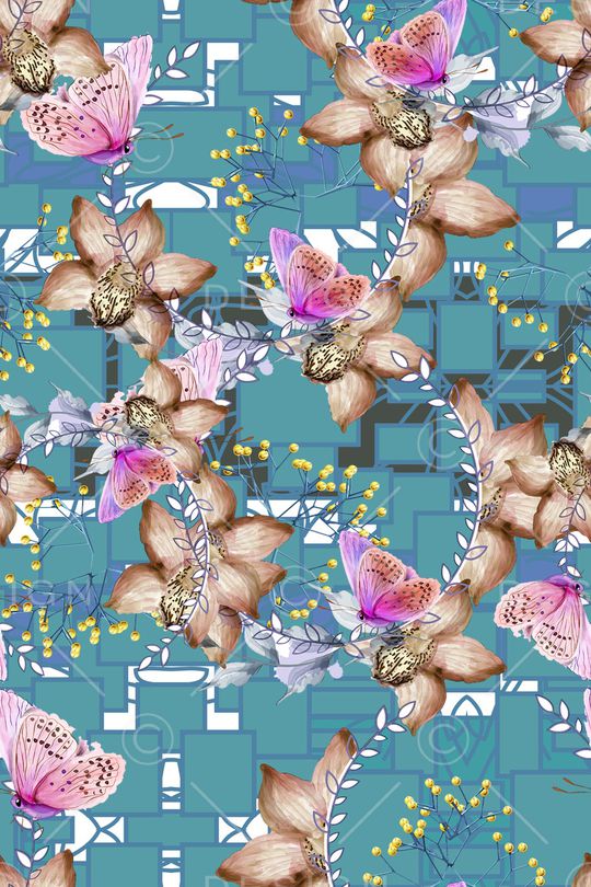 几何印花华亿平台图片