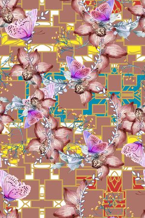 几何印花华亿平台图片